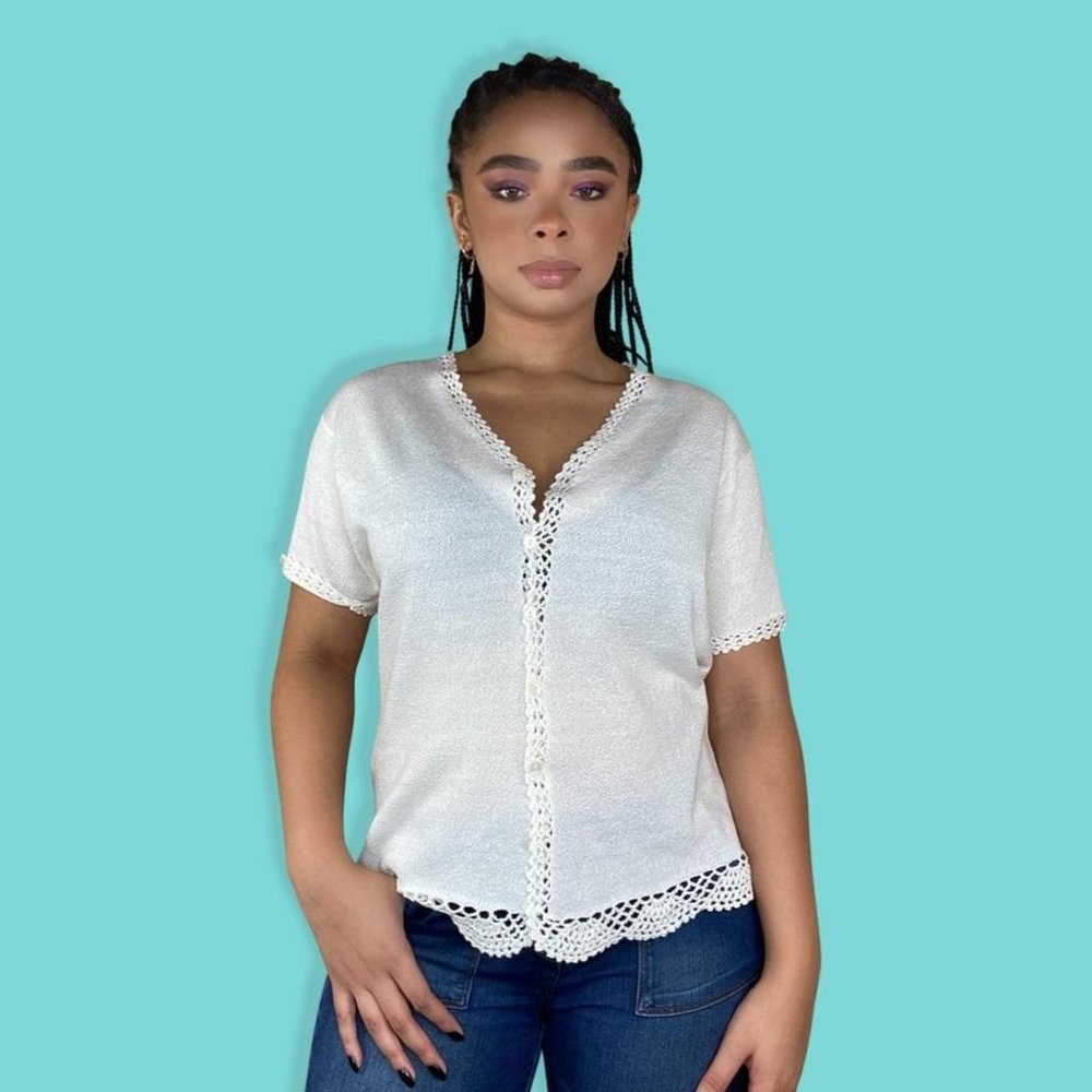 Vintage White Cardigan